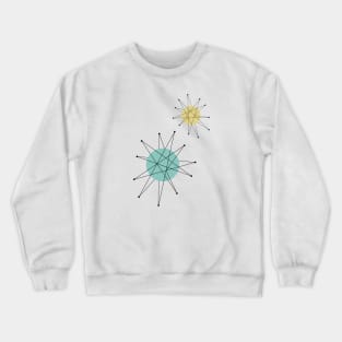 Franciscan Starburst Mid Century Atomic Age Crewneck Sweatshirt